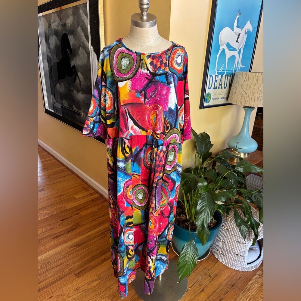 artsy cotton dress